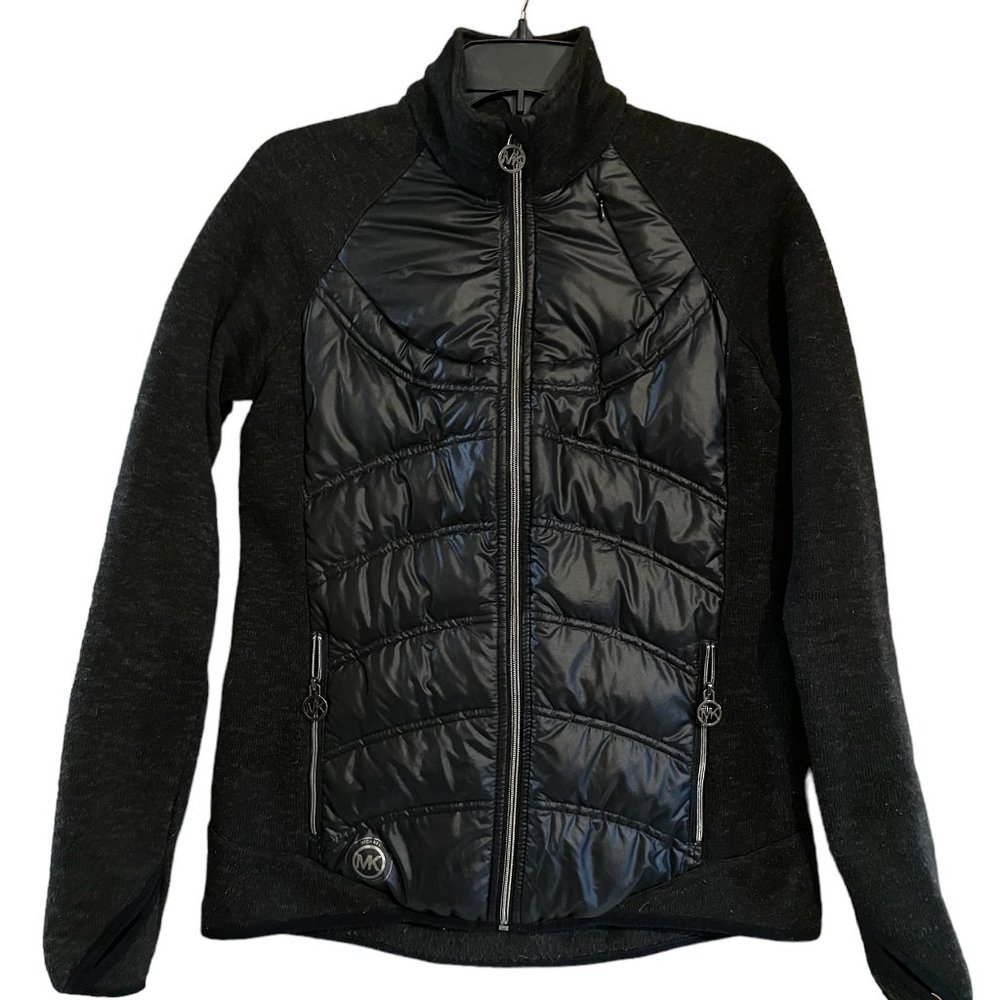 Womens Michael Kors Full Zip Sweater Jacket, Size Small